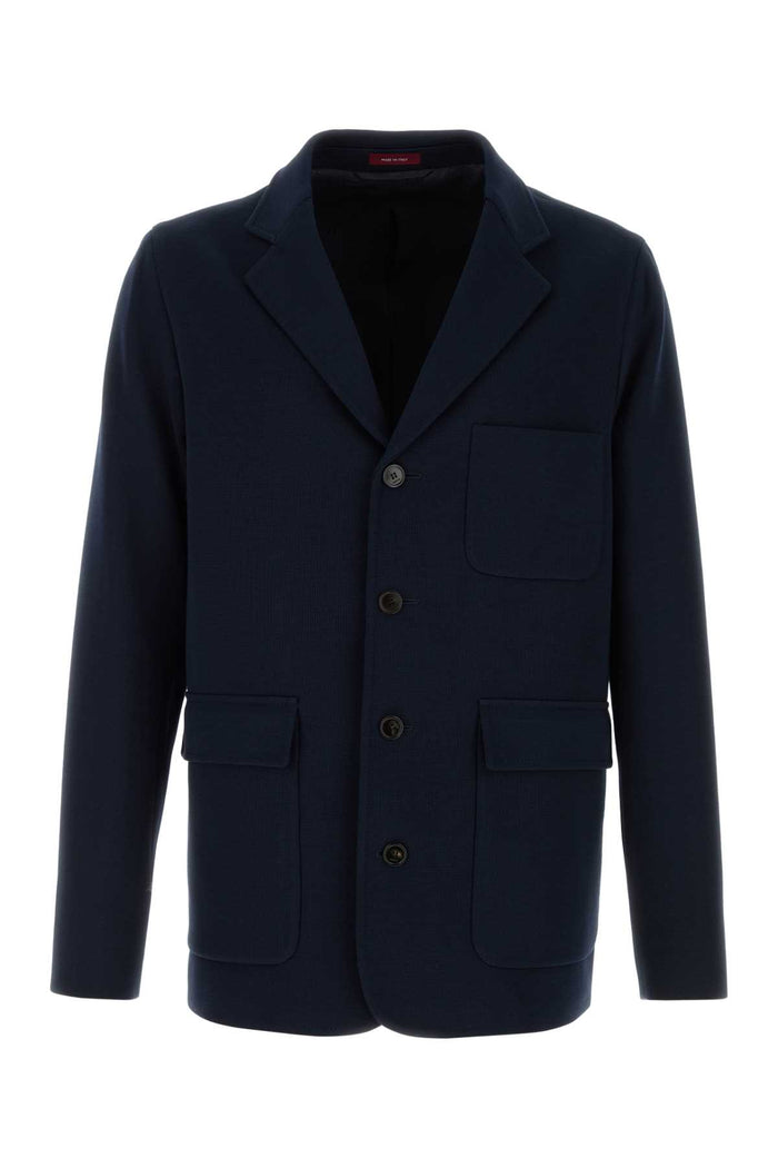 Gucci Navy Viscose Cotton Jackets