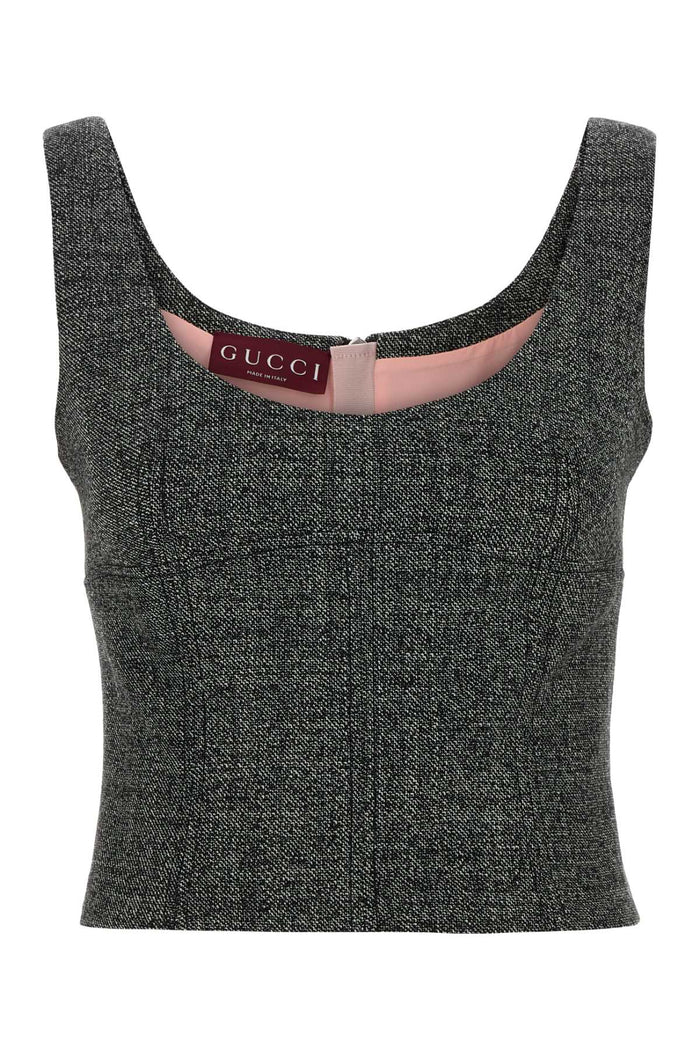 Gucci Two-Tone Wool Tank Top