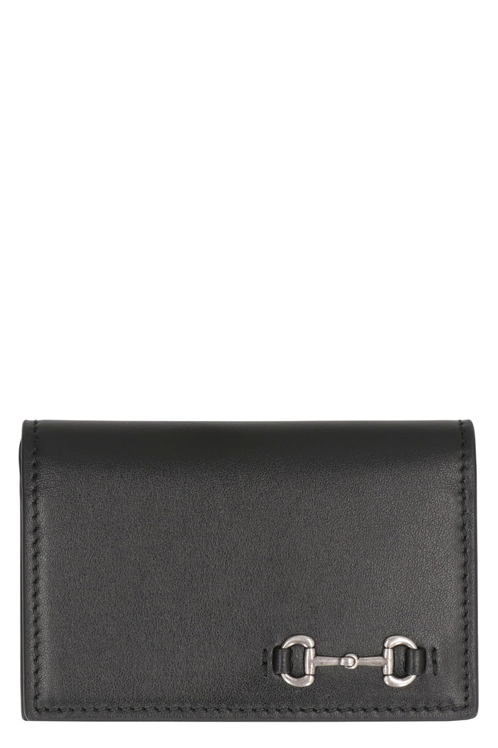 Gucci Card Holder In Leather With Clip