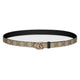 Gucci Reversible Gg Marmont Beige Calf Leather Belt