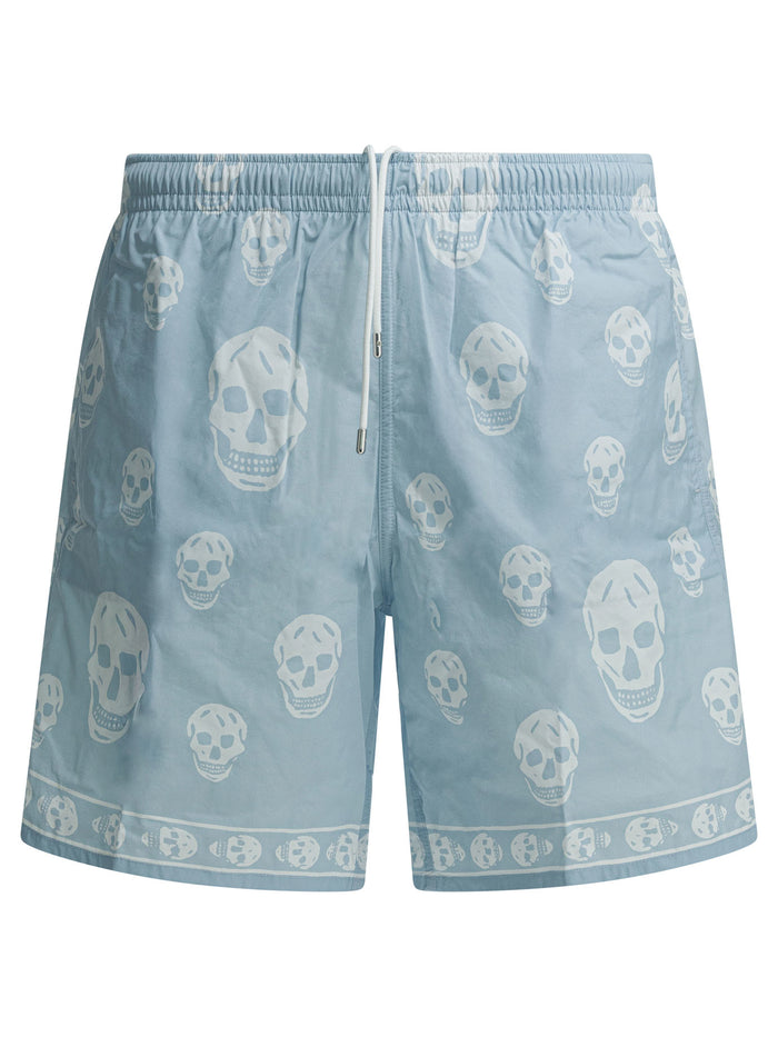 Alexander Mcqueen Blue Polyamide Swimwear