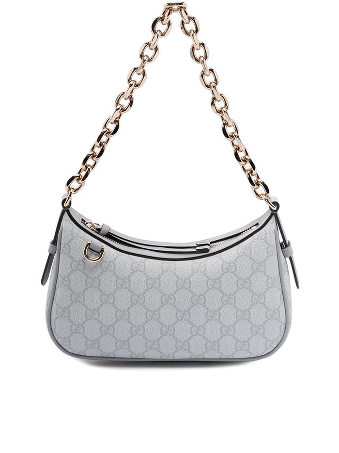 Gucci Printed Canvas Gg Emblem Shoulder Bag
