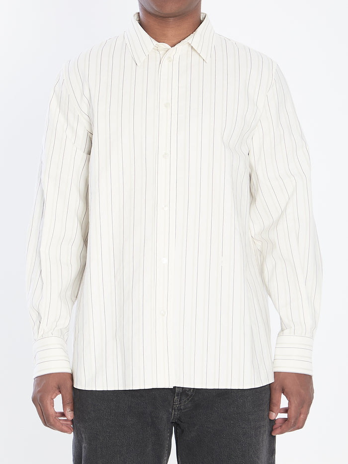 Saint Laurent Striped Cotton Shirt