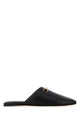 Gucci Black Nappa Leather Slippers