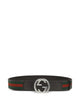 Gucci Reversible Moon Canvas Calf Leather Belt