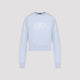 Balenciaga Light Blue Cropped Wool Pullover