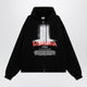 Balenciaga Oversized Zip Hoodie In Black Cotton