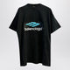 Balenciaga Oversized Washed Black 3B T-Shirt