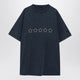 Balenciaga Washed Navy Blue Oversized Tshirt