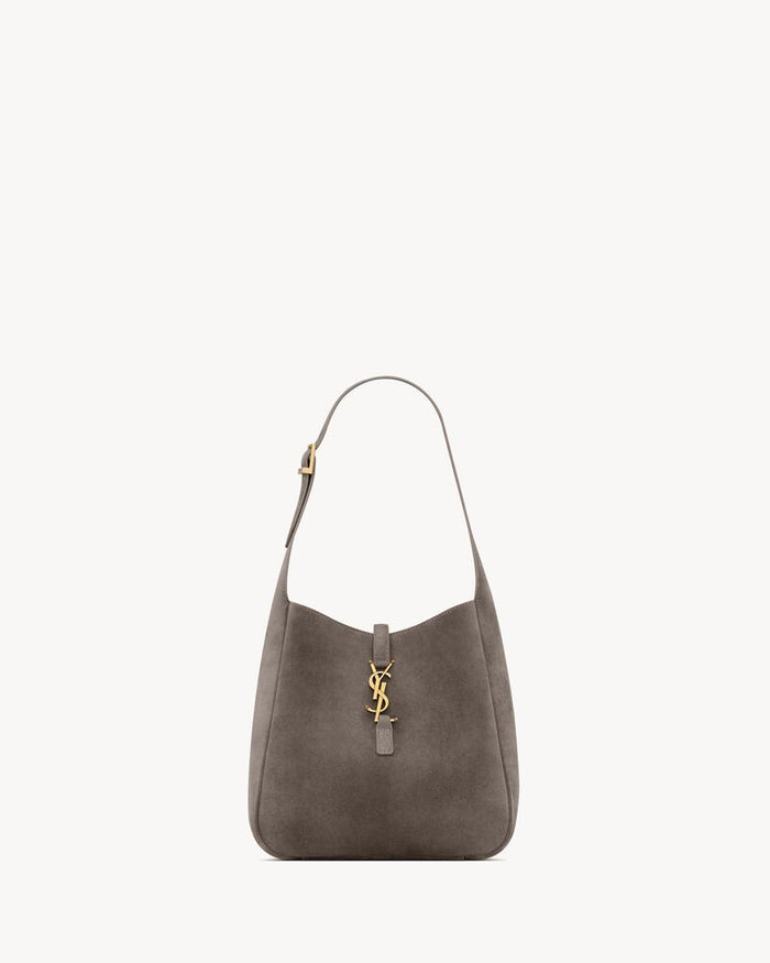 Saint Laurent Dark Grey Suede Le 5 Ã¡ 7 Shoulder Bag