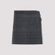Balenciaga Grey Shadoweffect Tartan Mini Skirt