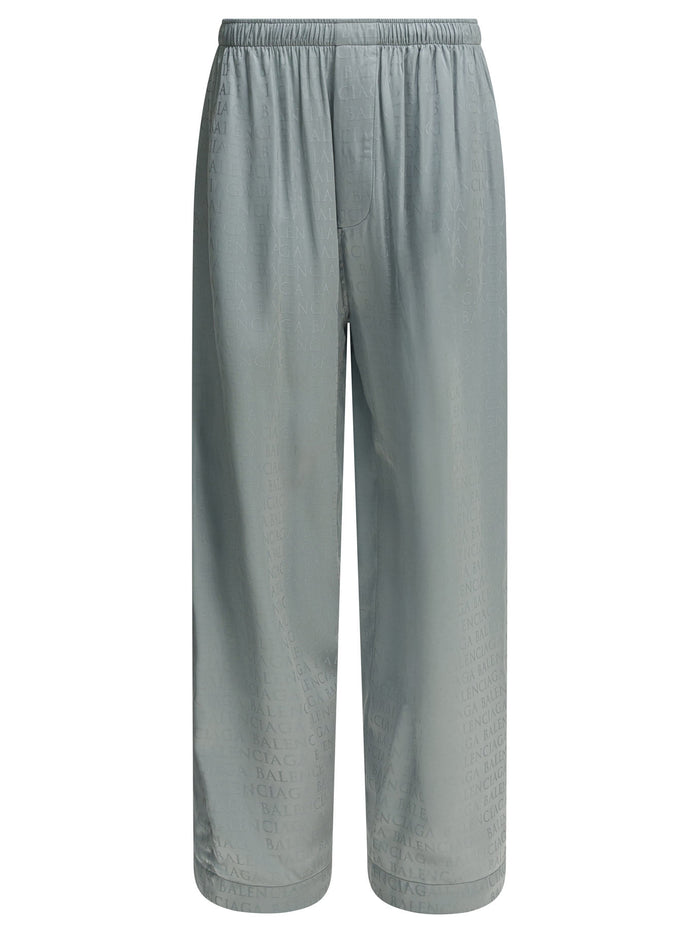 Balenciaga Grey Viscose Trousers