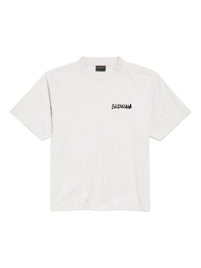Balenciaga Logo Short-Sleeves T-Shirt