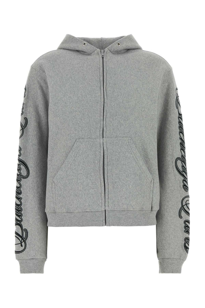 Balenciaga Grey Cotton Sweatshirt