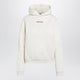 Balenciaga Medium-Fit Embroidered Hoodie In Dry Fleece, Cream