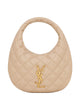Saint Laurent Beige Icarino Bag In Quilted Nappa Leather