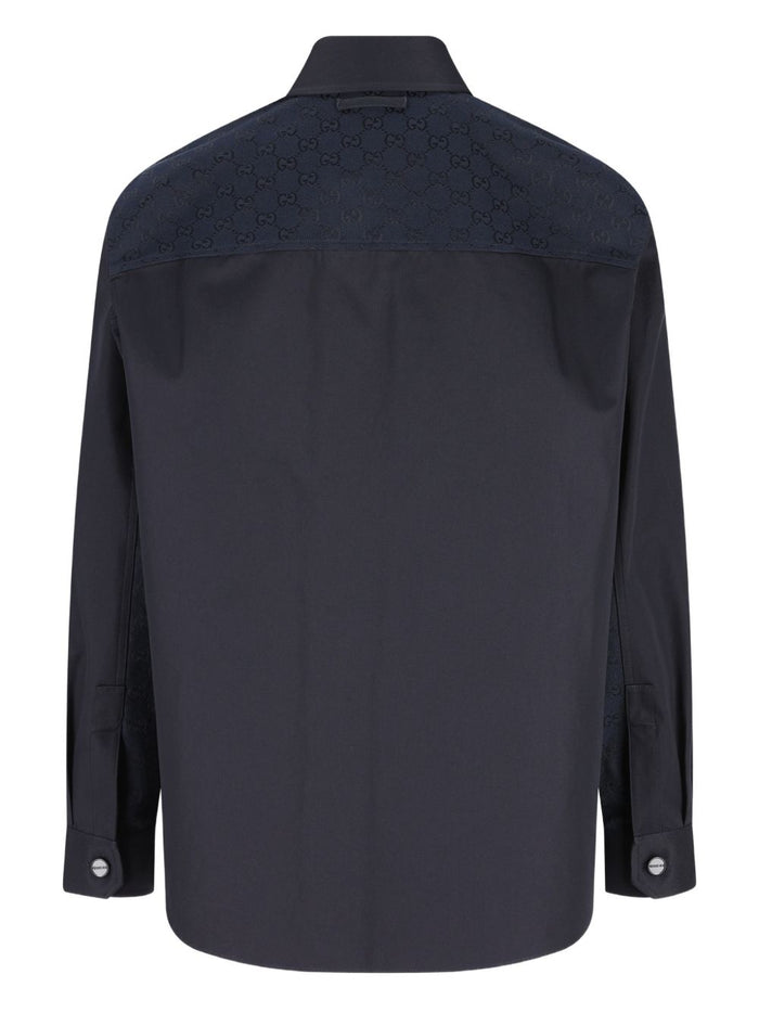 Gucci Monogram-Button Shirt