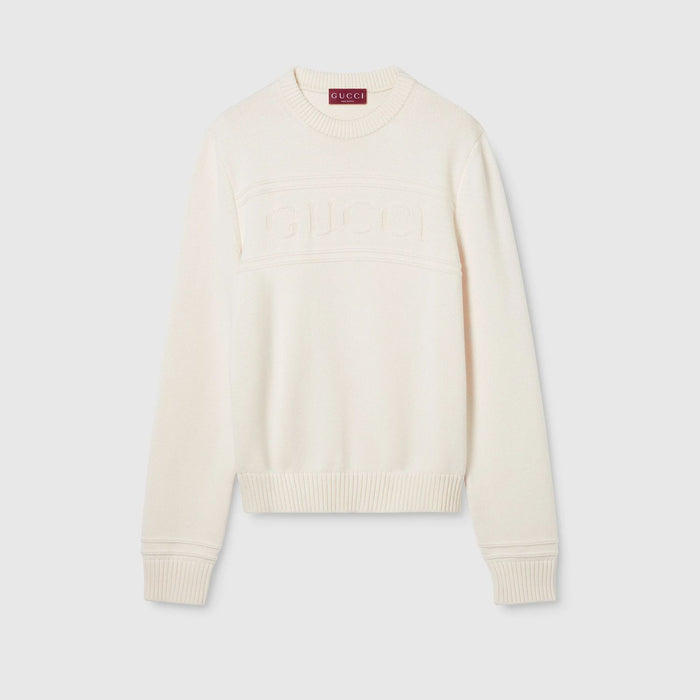 Gucci Ivory Cotton Blend Sweater