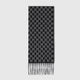 Gucci Black Wool Cashmere Logo Shade