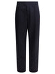 Alexander Mcqueen Blue Polyester Cotton Trousers