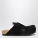 Balenciaga Dumbo Sabot In Distressed Suede Calfskin