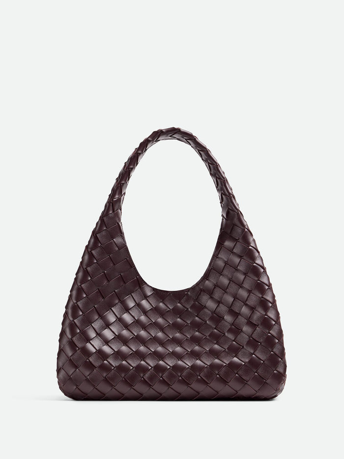 Bottega Veneta Small Bell Bag In Woven Leather
