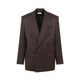 Saint Laurent Chocolat Double-Brestaed Jacket
