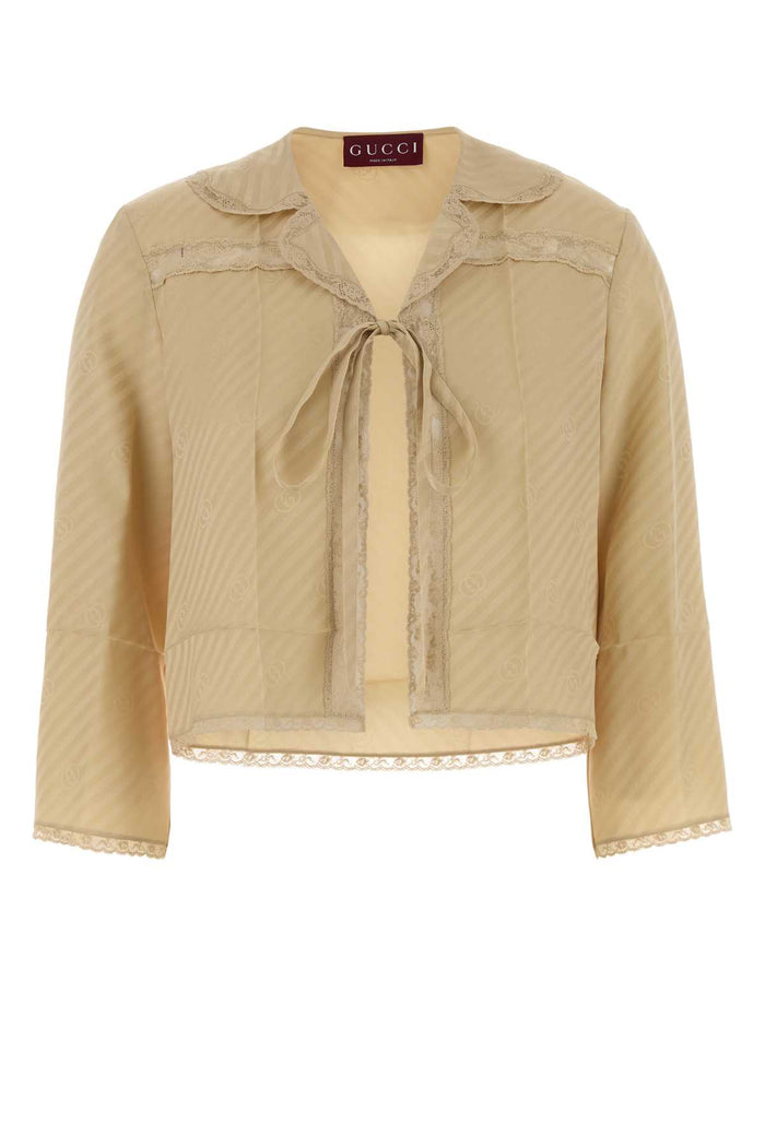 Gucci Beige Silk Blouse