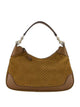 Gucci B Suede Dafne Micro Brown Calf Leather Handbag
