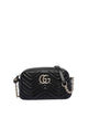 Gucci Black Gg Marmont Crossbody Bag