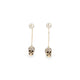 Alexander Mcqueen Pave Skull Earrings