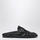 Saint Laurent Le Loafer Mules In Eel Leather In Blue