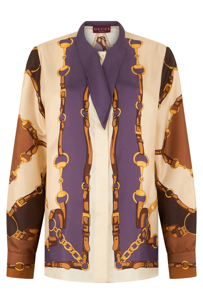 Gucci Silk Shirt With Print
