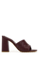 Bottega Veneta Burgundy Nappa Leather Parco Mules