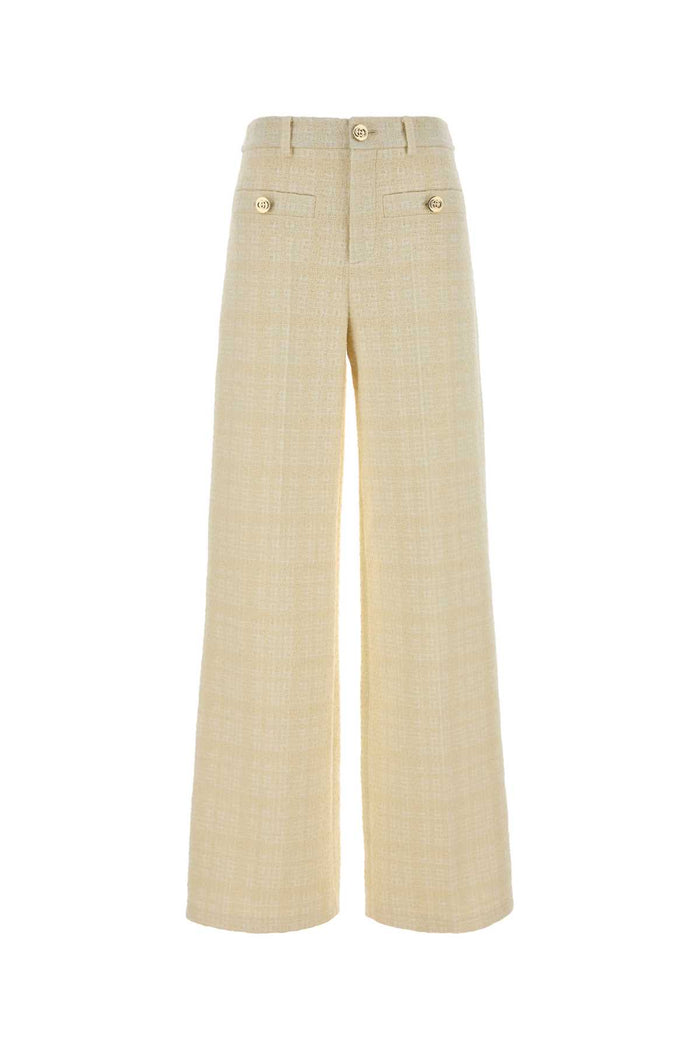 Gucci Cream Tweed Pant