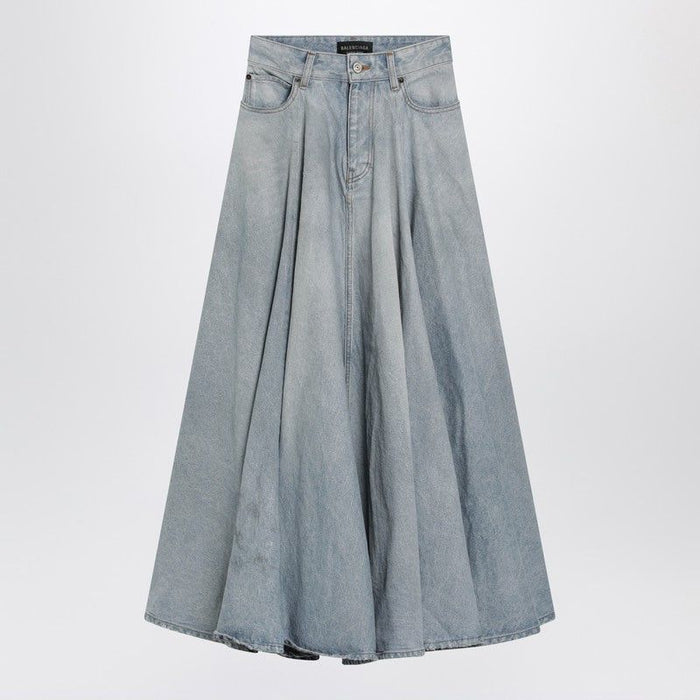 Balenciaga Balenciaga Godet Denim Maxi Skirt