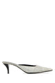 Gucci Silver Fabric Mules