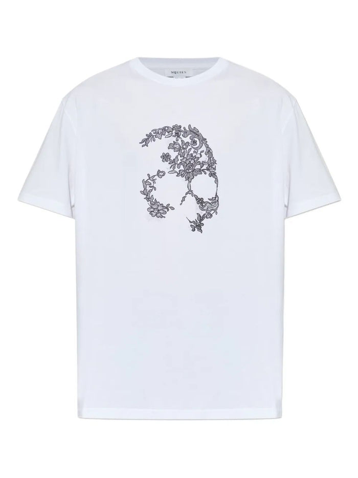 Alexander Mcqueen T-Shirt Lace Skull