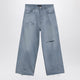 Balenciaga Light Blue Baggy Jeans With Rips