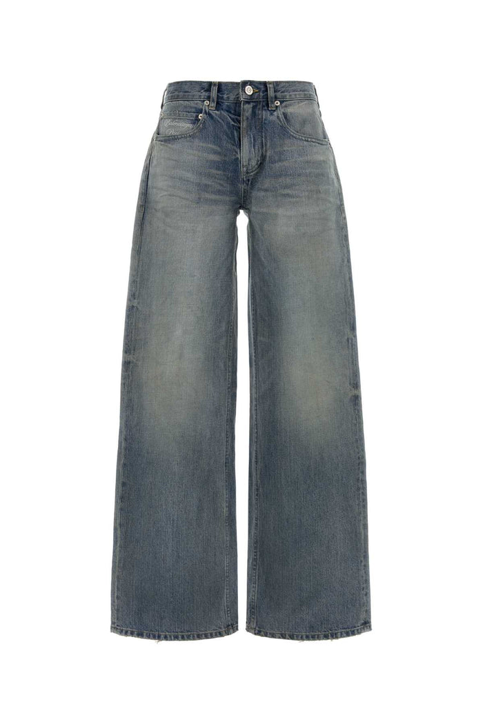 Balenciaga Denim Wide-Leg Jeans