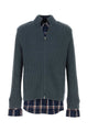 Balenciaga Petrol Blue Cotton Cardigan