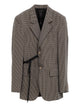 Balenciaga Khaki Wrap Tailored Lyocell Jacket