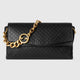 Gucci Black Leather Medium Shoulder Bag