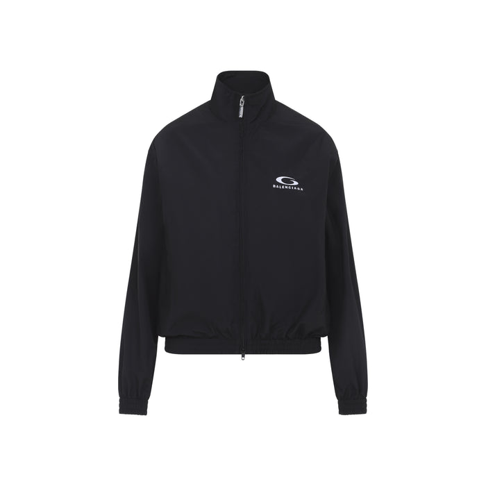 Balenciaga Black Cotton Jackets Tracksuit