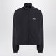 Balenciaga Black Washed Loop Sports Icon Zip Jacket
