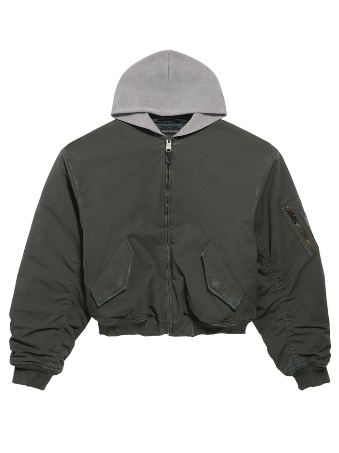 Balenciaga Cotton And Nylon Blend Bomber Jacket