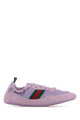 Gucci Lilac Fabric And Suede Gucci Shift Sneakers