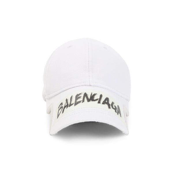 Balenciaga Dirty White Cotton Cap