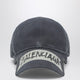 Balenciaga Black Washed-Effect Masking Tape Cap