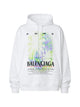 Balenciaga White Cotton Oversize Sweatshirt